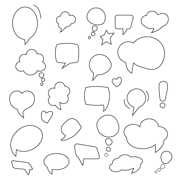 Set of dialogues bubbles Vector