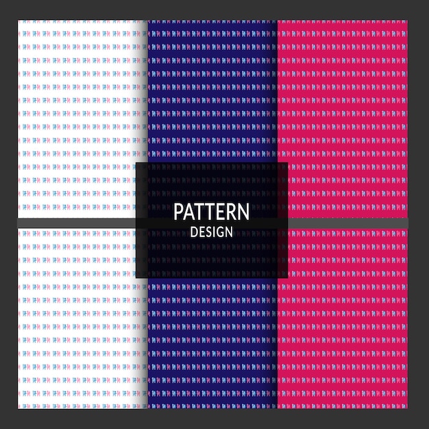 A set of different patterns for fabric