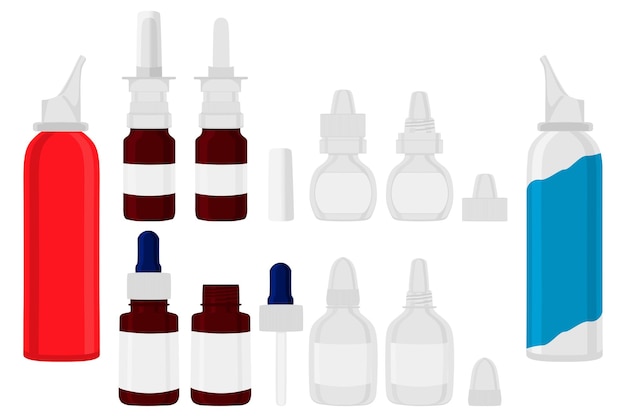 Set different types of sprayers pipette for hospital