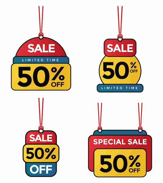 set of discount sales label collection for boost your product sales perfect for boost your product promotion sales