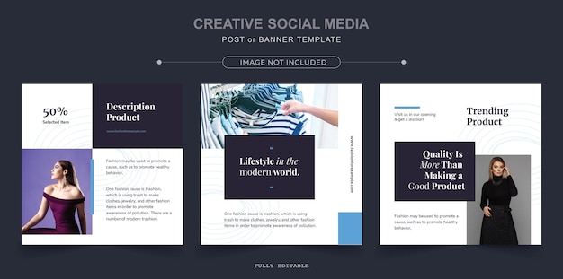 Set of Editable minimal cultural social ads corporate web banners social post ads