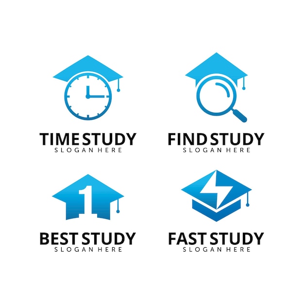 Set of education logo icon design