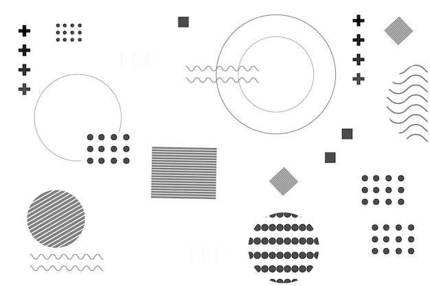 set of elements for design - abstract