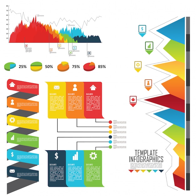 set elements for infographic