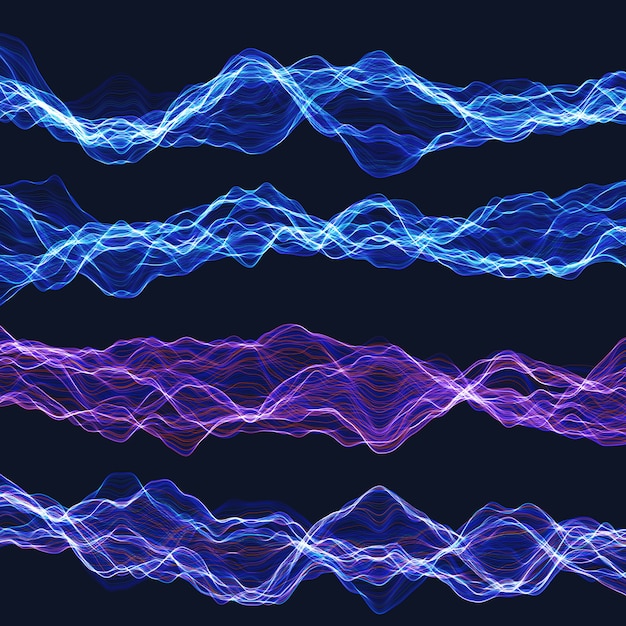 Vector set of energy chaotic waves. 