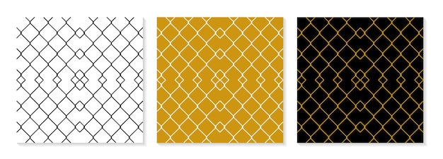 Set of flat design elegant pattern collection