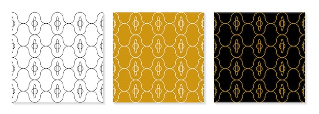 Set of flat design elegant pattern collection