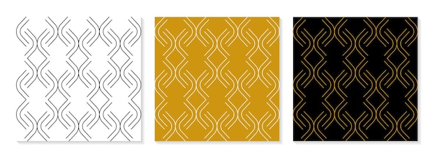 Set of flat design elegant pattern collection