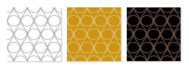 Set of flat design elegant pattern collection