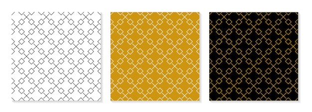 Set of flat design elegant pattern collection