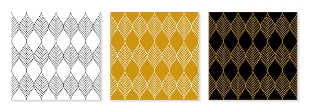 Set of flat design elegant pattern collection