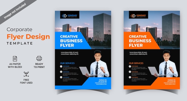 A set of flyers for a web design company.