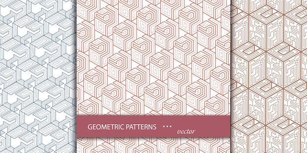 Set of geometric backgroundsAbstract linear geometryCube cell