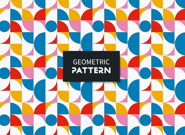 Set of geometric seamless patterns Vector