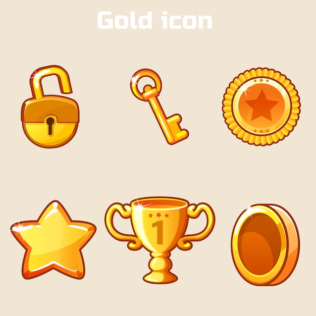 Set gold icon four game