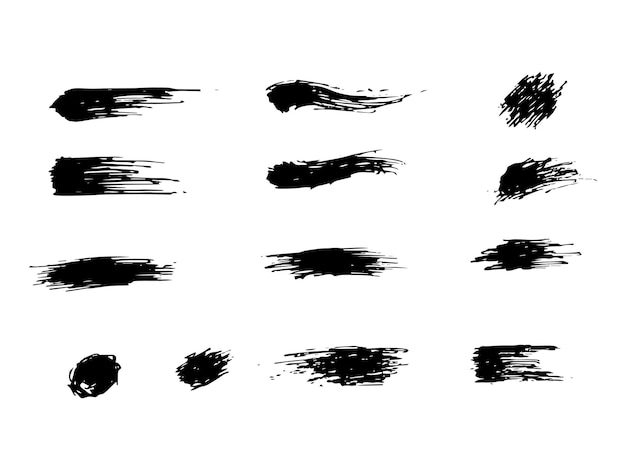 set of graphic brush in vector format suitable for digital art and illustration