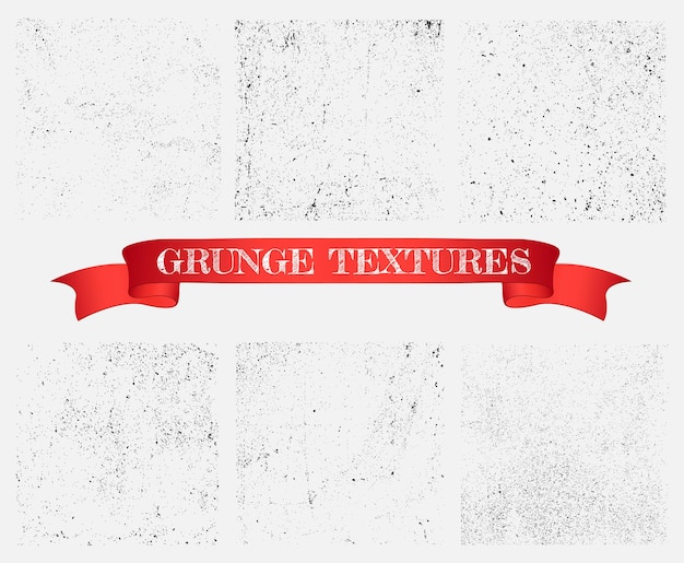 Set of grunge overlay textures