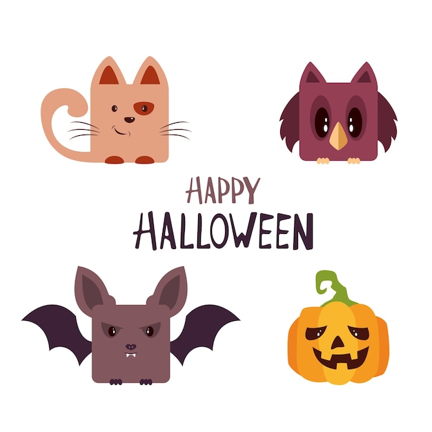 Set of Halloween Icons