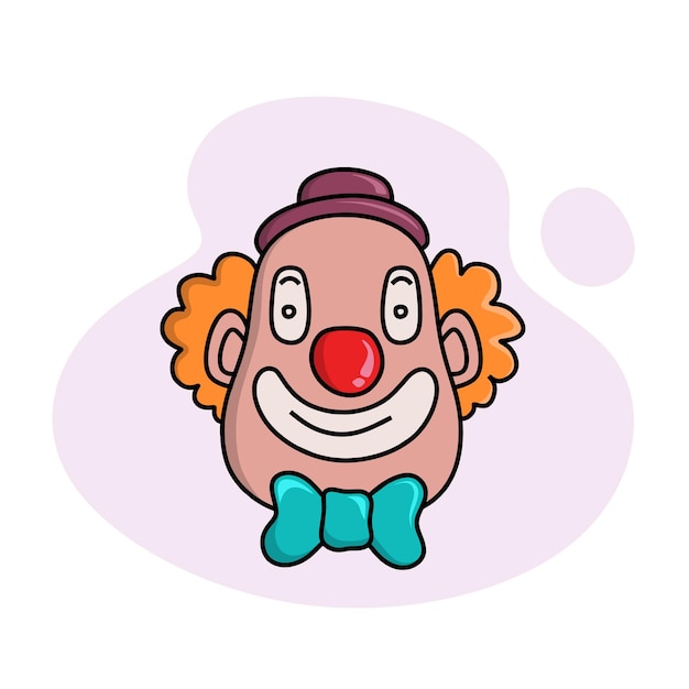 Set of Hand Drawn color Doodle.	
clown