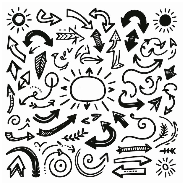 Set of Hand drawn vector Design