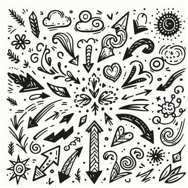 Set of Hand drawn vector Design