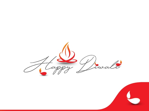 Set of Happy Diwali text design. Abstract vector illustration.