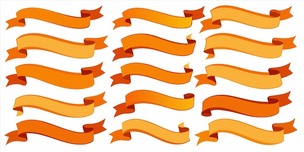 a set of hot dogs with orange and yellow stripes