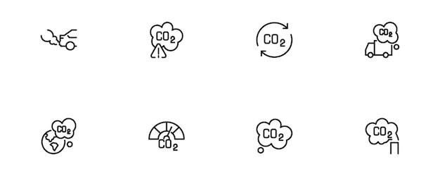 set icon line co2