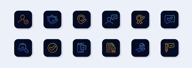 A set of icons with a reliable security system for your data Business data protection technology cyber security computer network protection