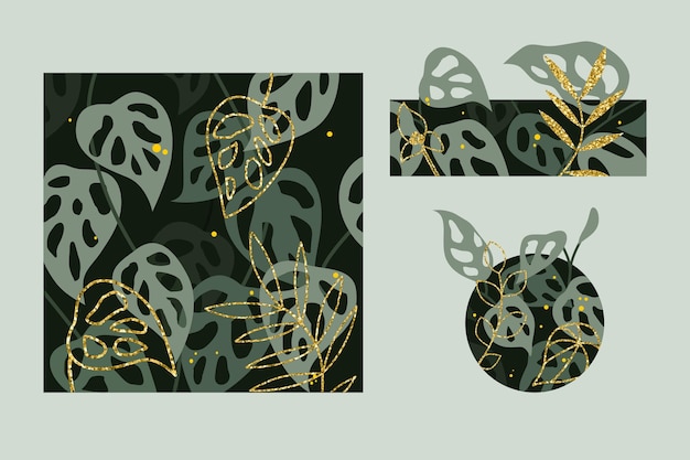 A set of illustrations with the words'fruit'on a green background.