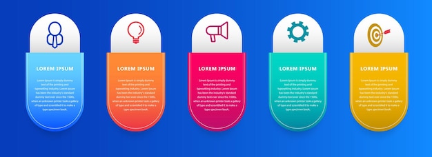 set infographic presentations design template