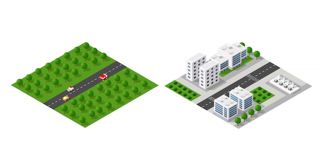 Set of isometric modules