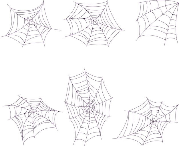 Set of lacy webs