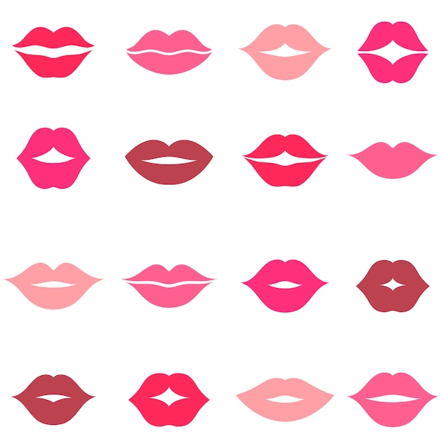 Set of lips