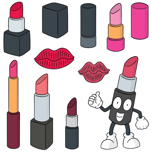 set of lipsticks