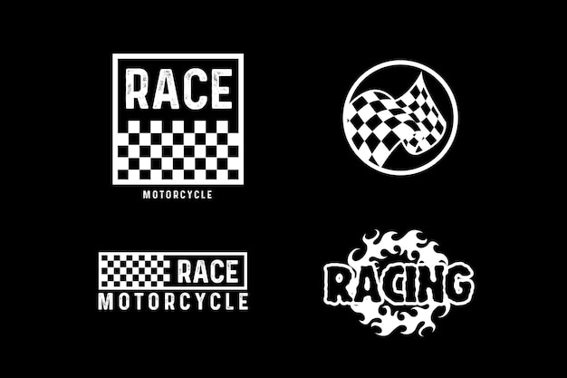 A set of logos for race motorcycles.