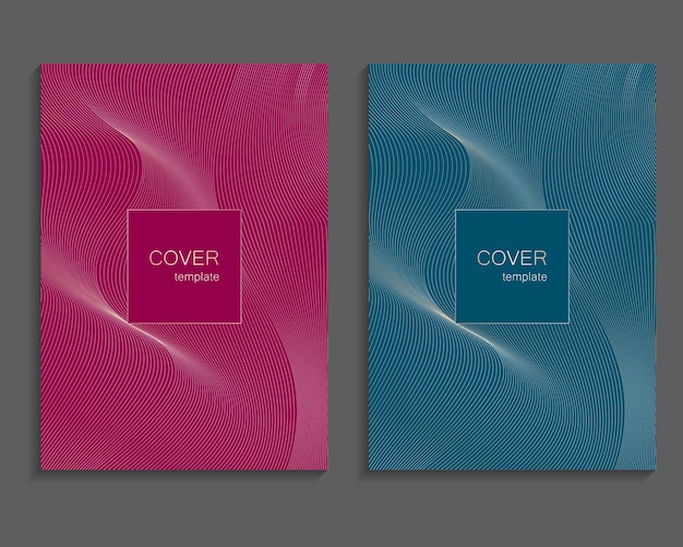 Set of luxury cover templates Vector cover design for placards banners flyers presentations and cards