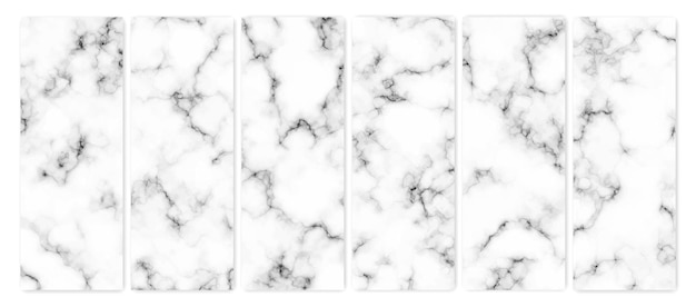 Set of marble texture background