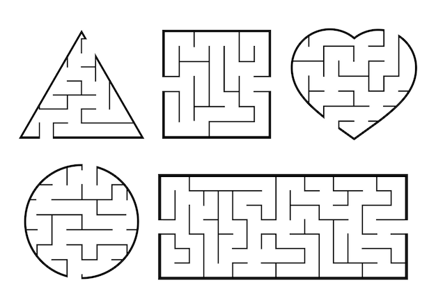 A set of mazes.