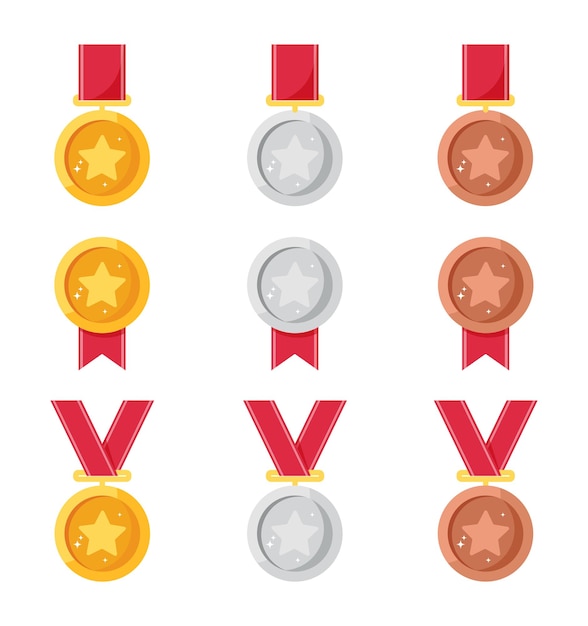 Set of medals