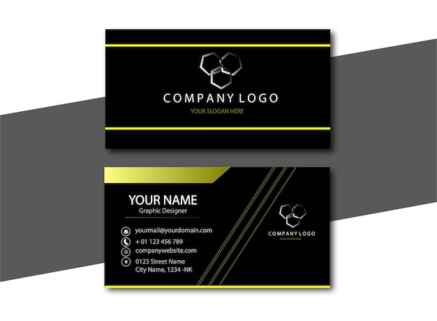 Set of modern business card design template