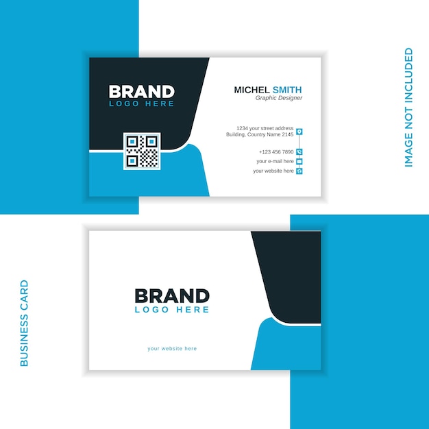 Set of modern business card template