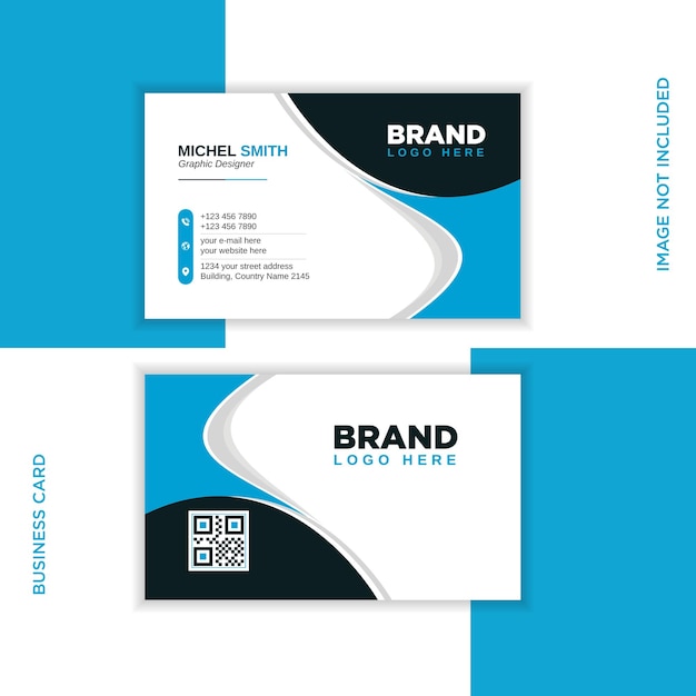 Set of modern business card template