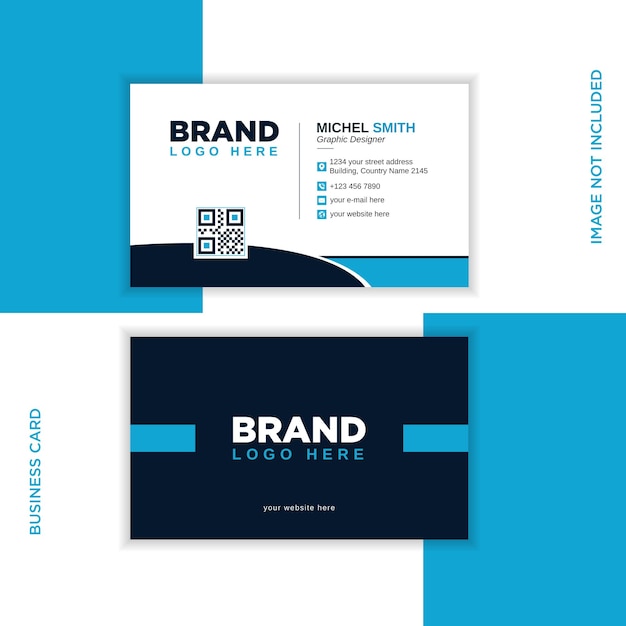 Set of modern business card template