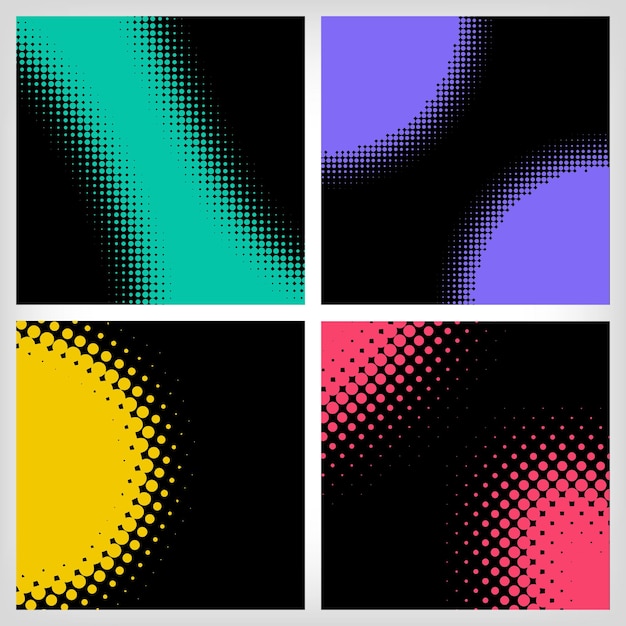 Set of modern geometric dots Vector Modern background for posters websites web pages business