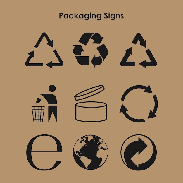 Set of Packaging Symbols