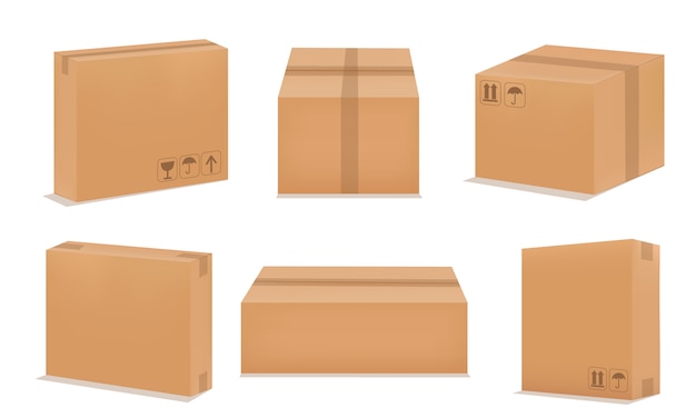 Set of paper boxes