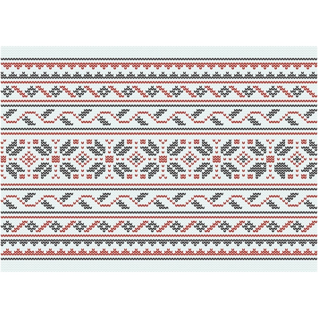 Vector a set of patterns with a red and black border