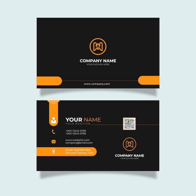 set of professional business card