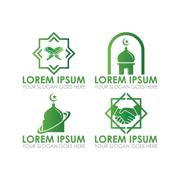 a set of ramadan logos